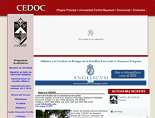 Tablet Screenshot of cedoc.edu